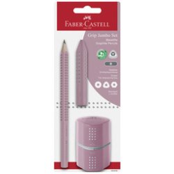 FABER-CASTELL Kit crayon de papier Jumbo GRIP,  blister