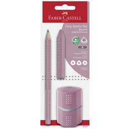 FABER-CASTELL Kit crayon de papier Jumbo GRIP,  blister