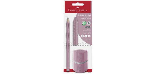 FABER-CASTELL Kit crayon de papier Jumbo GRIP,  blister