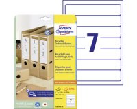 Etiquettes recyclées pour dos de classeur