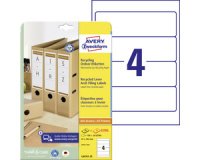 Etiquettes recyclées pour dos de classeur