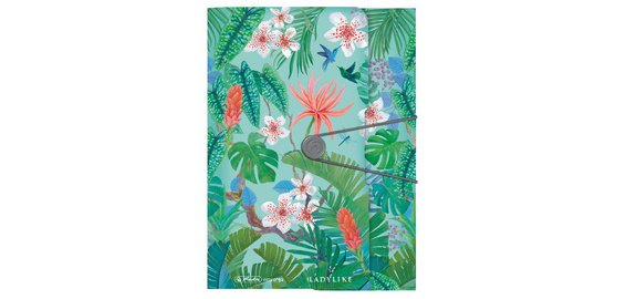 Chemise à rabats Ladylike 'Jungle', A4, film PP