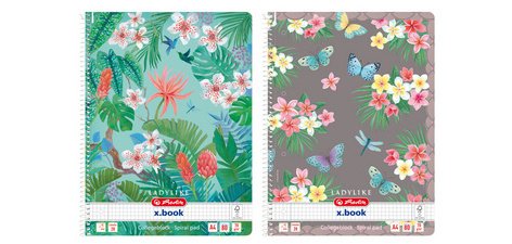 Cahier à spirales Ladylike, A4, quadrillé