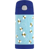 Gourde isotherme FUNTAINER Straw Bottle, abeilles