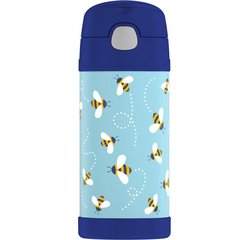 Gourde isotherme FUNTAINER Straw Bottle, bleu