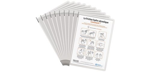 by tarifold Poche à pivot antimicrobienne Standard, A4