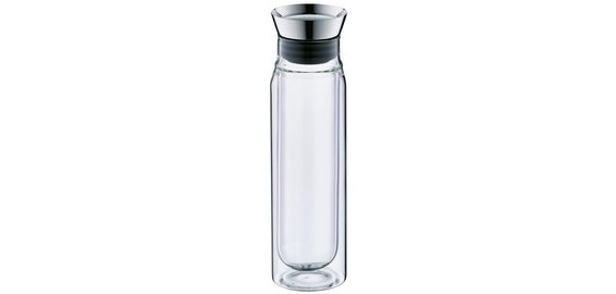 Carafe en verre FLOWMOTION, à double paroi, 0,75 litre