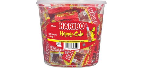 Bonbon gélifié aux fruits HAPPY COLA Minis, boîte