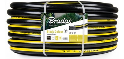 Tuyau d'arrosage BLACK COLOUR, 3/4', noir/jaune, 50 m