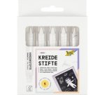 Set de crayon craie, étui de 5, blanc