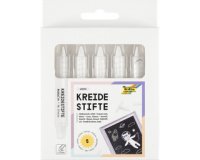 Set de crayon craie, étui de 5, blanc