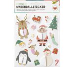 Sticker boule en papier de Noël CHRISTMAS