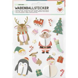 Sticker voor papieren kerstbal CHRISTMAS