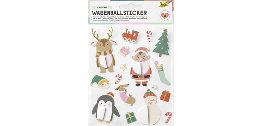 Sticker boule en papier de Noël CHRISTMAS