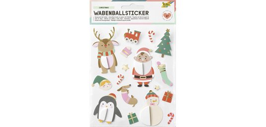 Sticker boule en papier de Noël CHRISTMAS