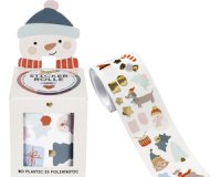 Kerststicker WINTER op rol zwart 4 m