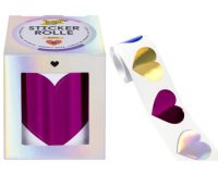 Sticker HEARTS, en rouleau, 3 m