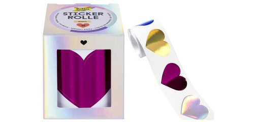 Sticker HEARTS, en rouleau, 3 m