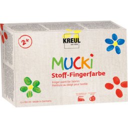 Gouache aux doigts pour textiles 'MUCKI', 150 ml