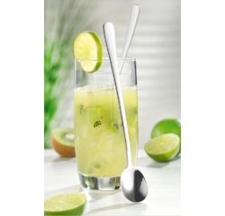 Cuillère à manche long 'Sylvia', en acier inoxydable