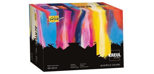 Acrylfarbe SOLO Goya Acrylic, 20 ml, Set mit 48 Farben