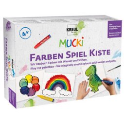 Viltstift aquarel 'MUCKI', schilderskoffer met verfspel