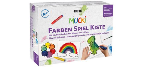 Feutre aquarelle 'MUCKI', set mallette de jeu peinture