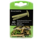 Boîte de 40 attaches parisiennes 30mm - Or