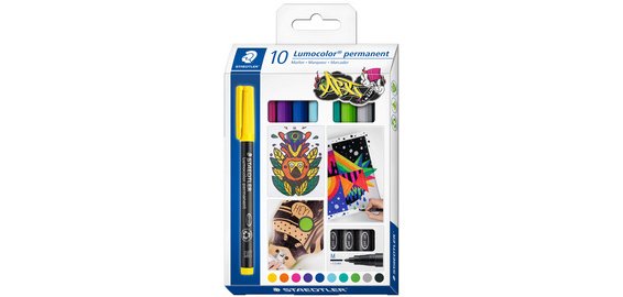 Marqueur permanent 317M Lumocolor, étui de 10