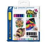 Marqueur permanent 317M Lumocolor, étui de 14