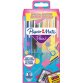Papermate Flair Retro medium point felt tip pen - Pack of 16