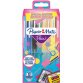 Papermate Flair Retro medium point felt tip pen - Pack of 16