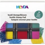 Set de tampons encreurs 'Textile', assorti