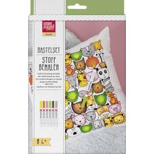 Set de dessin sur housse de coussin 'Animals'