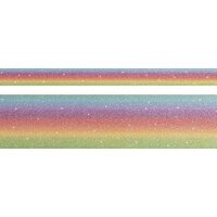 Decoratieve plakband 'RAINBOW Pastel Glitter'