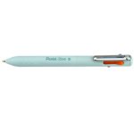 Stylo à bille rétractable 4 couleurs iZee, présentoir