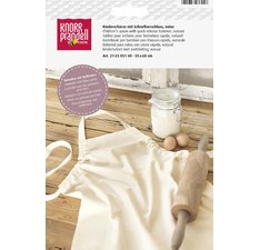 Tablier en coton pour enfant, naturel