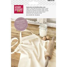 Tablier en coton pour enfant, naturel