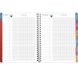 Cahier de textes Elsa Tartan 17 x 22 cm - Visuel