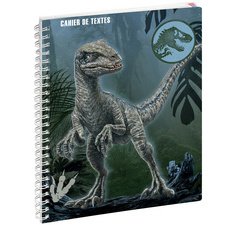 Cahier de textes Jurassic World Blue 17 x 22 cm - Visuel