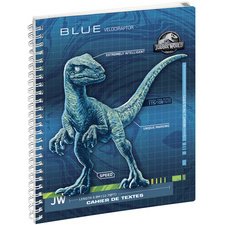 Cahier de textes Jurassic World Blue 17 x 22 cm - Visuel