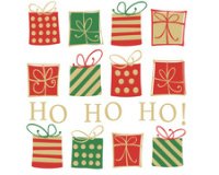 Serviette à motif de Noël 'Christmas Gifts'