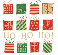 Serviette à motif de Noël 'Christmas Gifts'