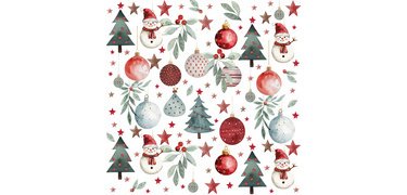 Serviette à motif de Noël 'Cold Winter'