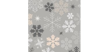 Serviette à motif de Noël 'Snowflakes'