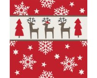 Serviette à motif de Noël 'Rudi'