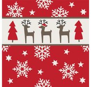 Servetten met kerstmotief 'Golden X-mas'