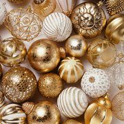 Servetten met kerstmotief 'Golden X-mas'