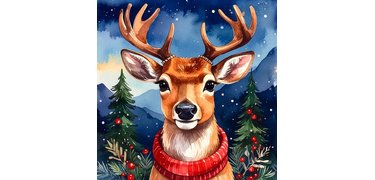 Serviette à motif de Noël 'Cozy Christmas'