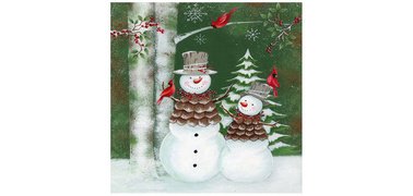 Serviette à motif de Noël 'Cozy Christmas'